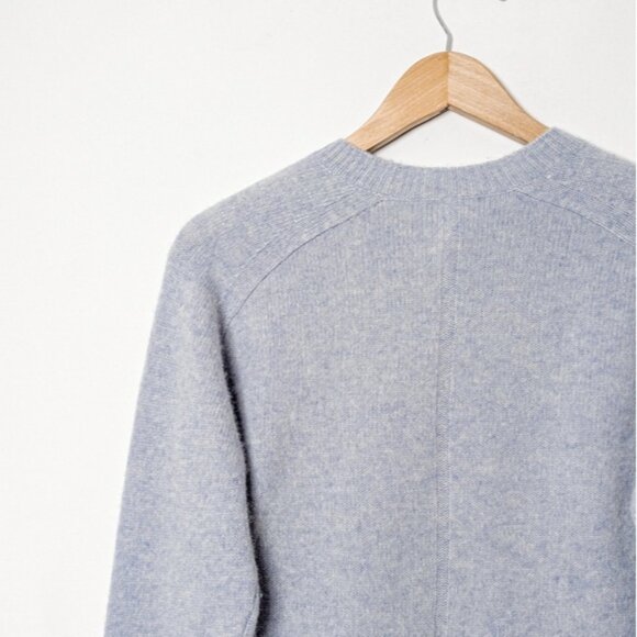 NEW BABATON Luxe Cashmere Crew Sweater Baby Blue Crewneck Wool XS ARITZIA - Picture 11 of 13